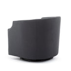 Fauteuil pivotant et inclinable de style tonneau