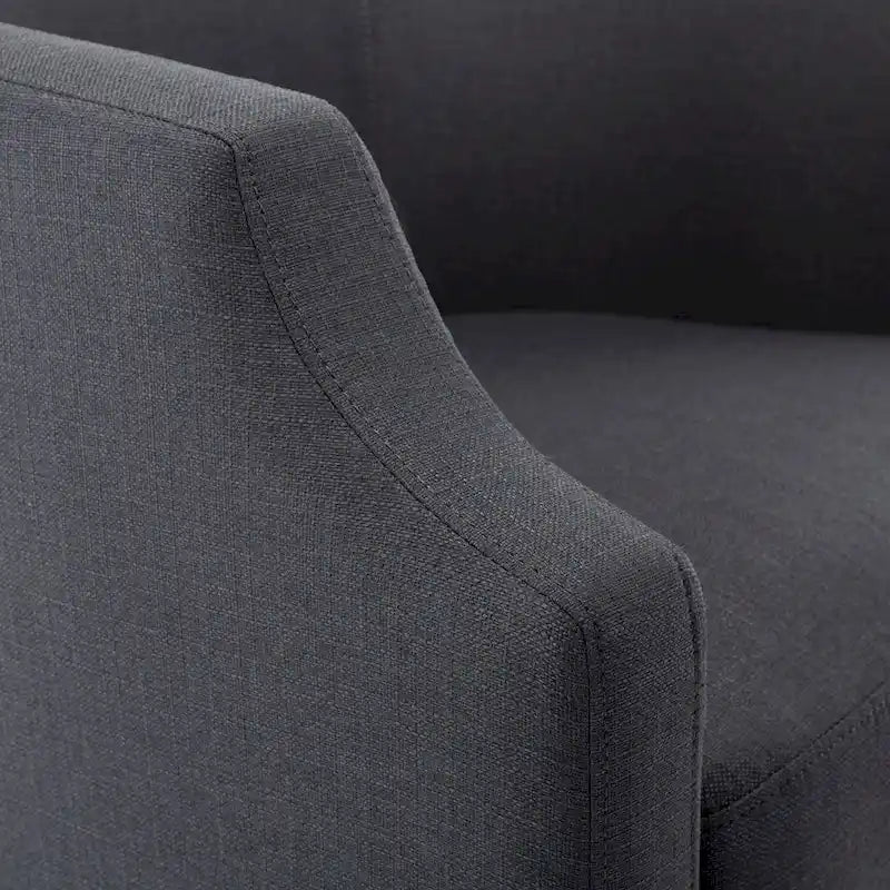 Fauteuil pivotant et inclinable de style tonneau
