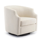 Fauteuil pivotant et inclinable de style tonneau