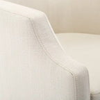 Fauteuil pivotant et inclinable de style tonneau