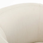 Fauteuil pivotant et inclinable de style tonneau