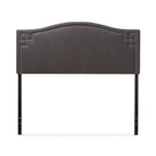 Tête de lit capitonnée de style chameau moderne gris foncé