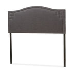 Tête de lit capitonnée de style chameau moderne gris foncé