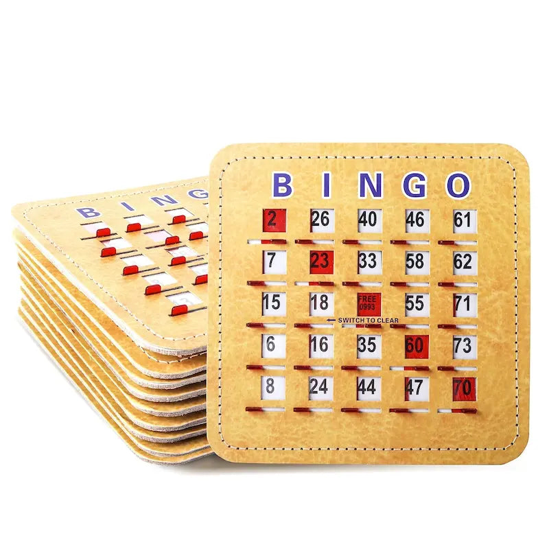 Cartes de Loto avec Volets et Glissière d'Effacement Rapide
