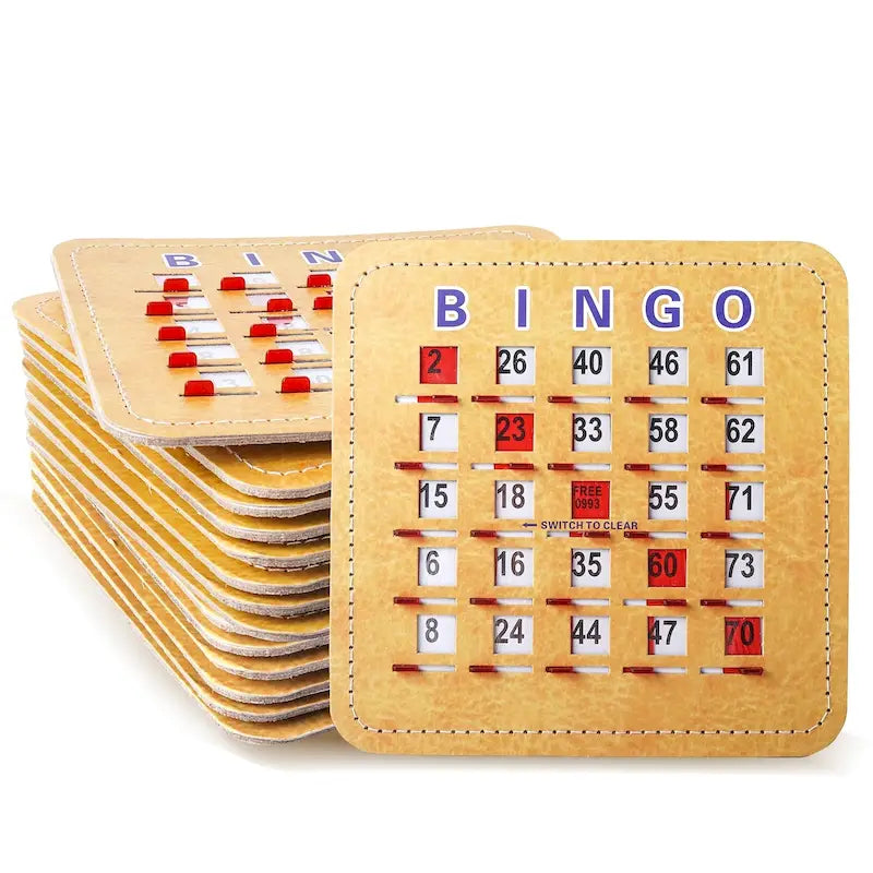 Cartes de Loto avec Volets et Glissière d'Effacement Rapide