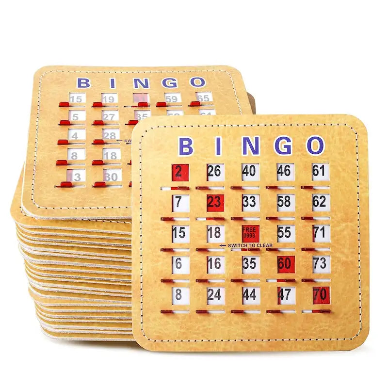 Cartes de Loto avec Volets et Glissière d'Effacement Rapide