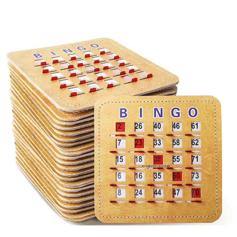 Cartes de Loto avec Volets et Glissière d'Effacement Rapide