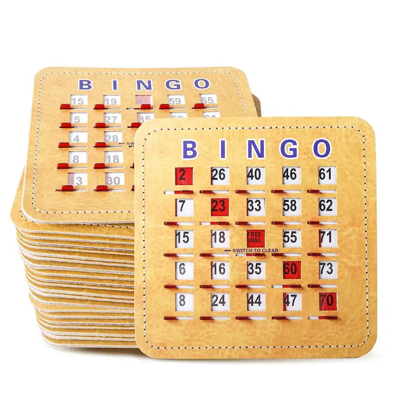 Cartes de Loto avec Volets et Glissière d'Effacement Rapide