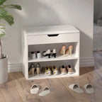 Banc de rangement pour chaussures 24W avec coussin éponge, siège de salon, meuble à chaussures