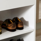 Banc de rangement pour chaussures 24W avec coussin éponge, siège de salon, meuble à chaussures