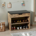Banc de rangement pour chaussures 24W avec coussin éponge, siège de salon, meuble à chaussures