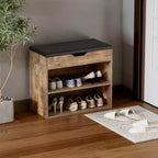 Banc de rangement pour chaussures 24W avec coussin éponge, siège de salon, meuble à chaussures