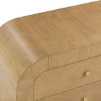 Commode à 6 tiroirs avec finition acacia