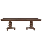 Table à manger double piédestal avec rallonge