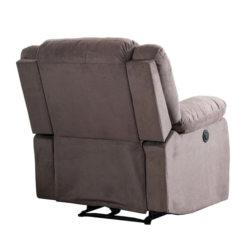 Fauteuil inclinable électrique releveur avec accoudoirs rembourrés et port USB