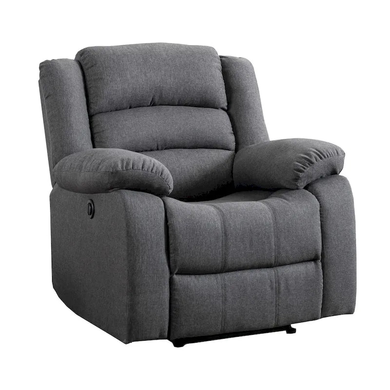 Fauteuil inclinable électrique releveur avec accoudoirs rembourrés et port USB