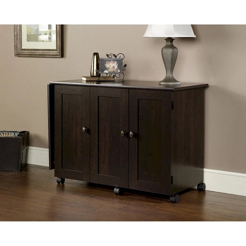 Sauder Select Collection Easy Rolling Sewing and Craft Table/Cart
