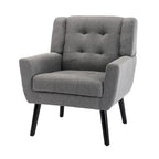Fauteuil d'appoint ergonomique en velours doux pour le salon
