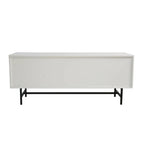 Meuble TV Credenza 2 tiroirs 4 étagères avec pieds en fer