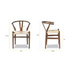 Chaise Weave - Bois massif avec assise tissée