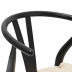 Chaise Weave - Bois massif avec assise tissée