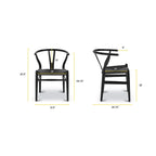 Chaise Weave - Bois massif avec assise tissée