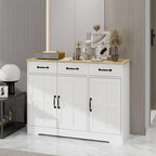 Meuble de Rangement Buffet de Ferme avec 3 Tiroirs et 3 Portes