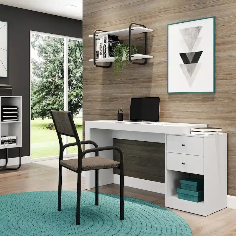 Bureau de télétravail aux designs modernes, extensible de 47 à 61 pouces de long