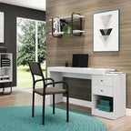 Bureau de télétravail aux designs modernes, extensible de 47 à 61 pouces de long