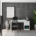 Bureau de télétravail aux designs modernes, extensible de 47 à 61 pouces de long