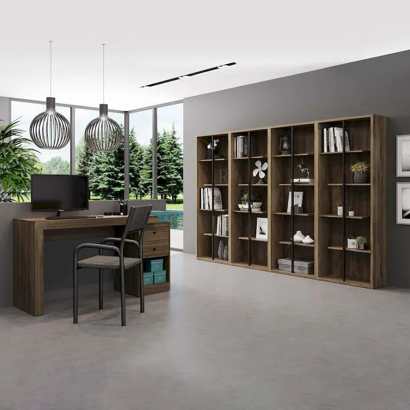 Bureau de télétravail aux designs modernes, extensible de 47 à 61 pouces de long