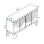 Buffets modernes à 4 portes avec rangement pour salon, chambre et cuisine