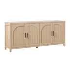 Buffet cannelé moderne de 70 pouces avec portes arquées