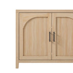 Buffet cannelé moderne de 70 pouces avec portes arquées